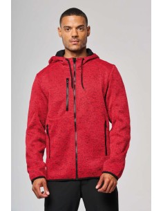 P-PA365-MEN'S HEATHER HOODED JACKET 2